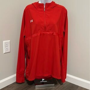 UNDER ARMOUR Hooded 1/4 Zip Windbreaker Jacket- Unisex XL